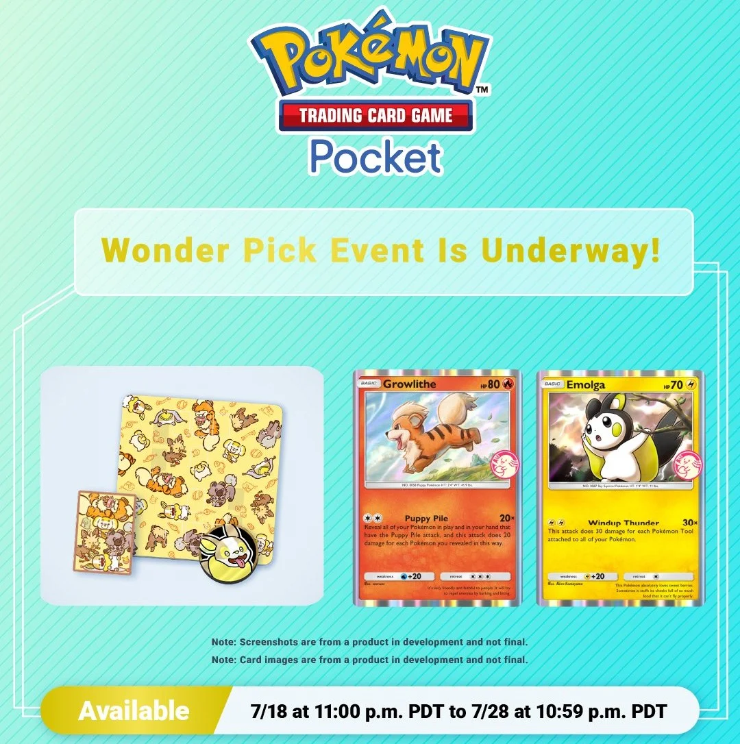 Nuevas cartas promocionales de Growlithe y Emolga llegan a Pokémon TCG Pocket — PokeWave