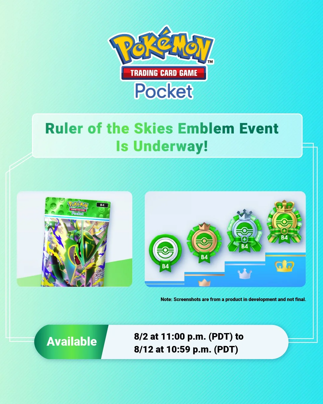 El evento "Soberano de los Cielos" llega a Pokémon TCG Pocket para adornar tus perfiles — PokeWave