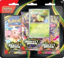 Pokémon TCG: Mega Evolutions - Perfect Order 3 Pack Blister (Chikorita)