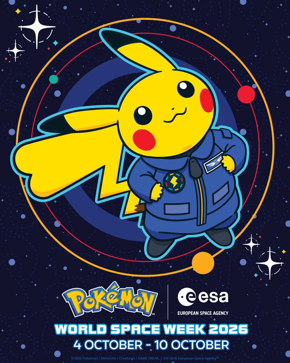 Pokémon se une a la Agencia Espacial Europea para la Semana Mundial del Espacio 2026: ¡Pikachu al cosmos! — PokeWave
