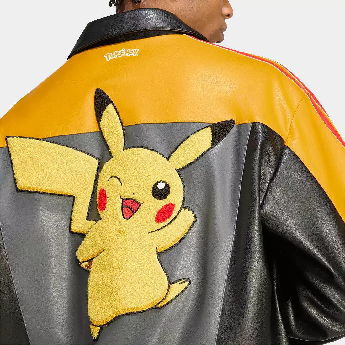 Pokémon x Adidas Pikachu jacket (detail)