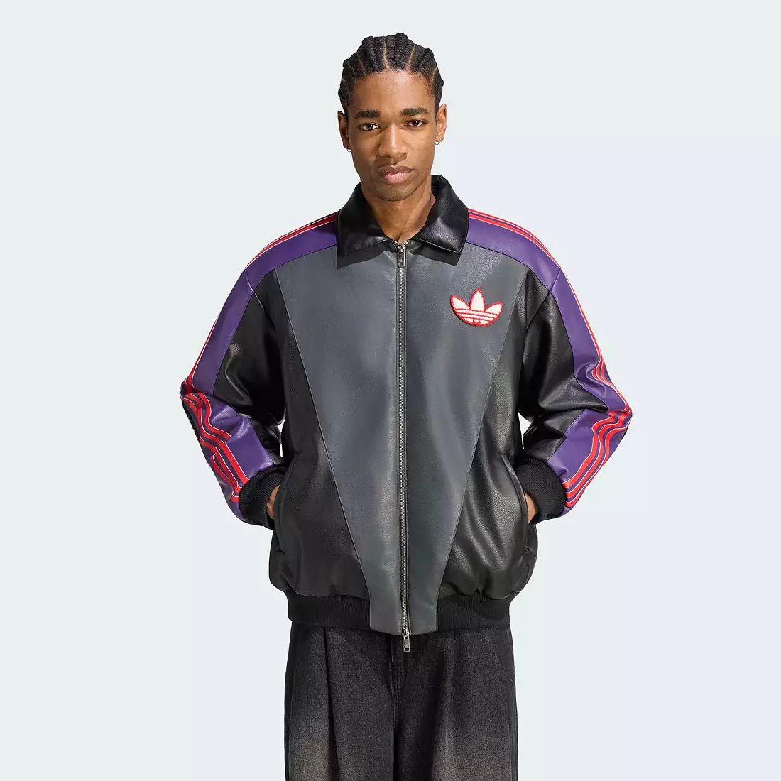 Pokémon x Adidas Gengar jacket (front)