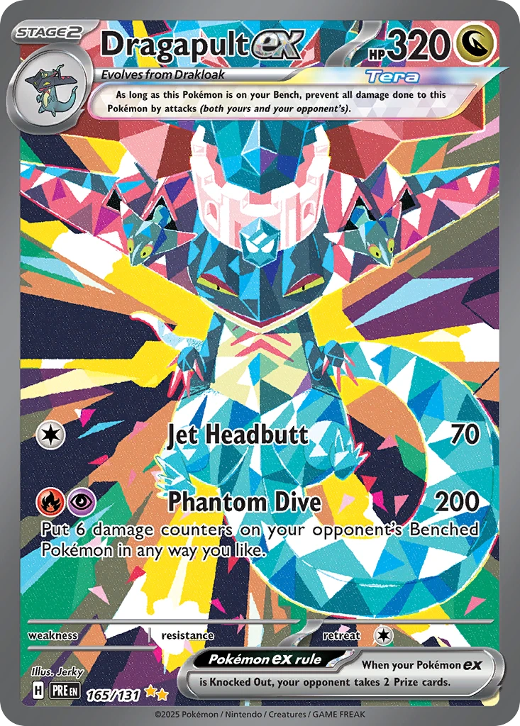 Dragapult ex from Prismatic Evolutions (#165)
