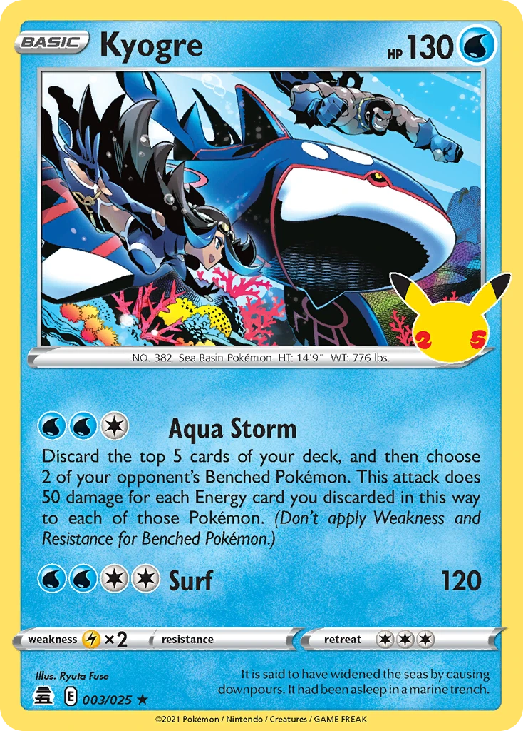 Kyogre from Celebrations (#3)