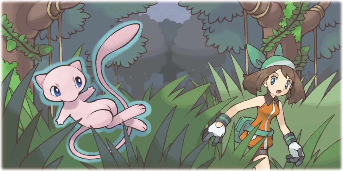 Aura buscando a Mew en Pokémon Esmeralda