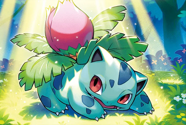 Ivysaur tomando el sol