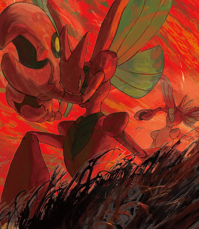 Scizor combatiendo