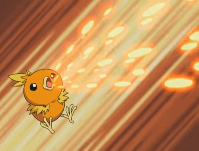 EP305 Torchic usando ascuas