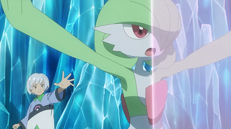 EP1191 Gardevoir usando pantalla de luz