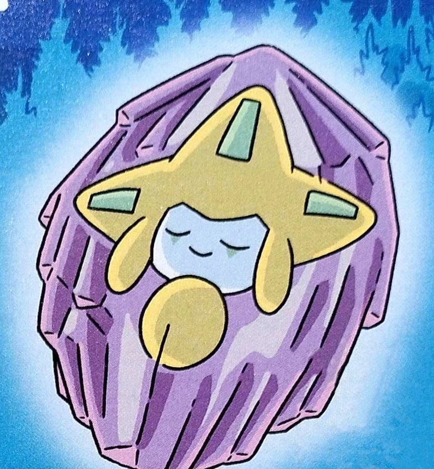 Jirachi en su crisalida Pokécology