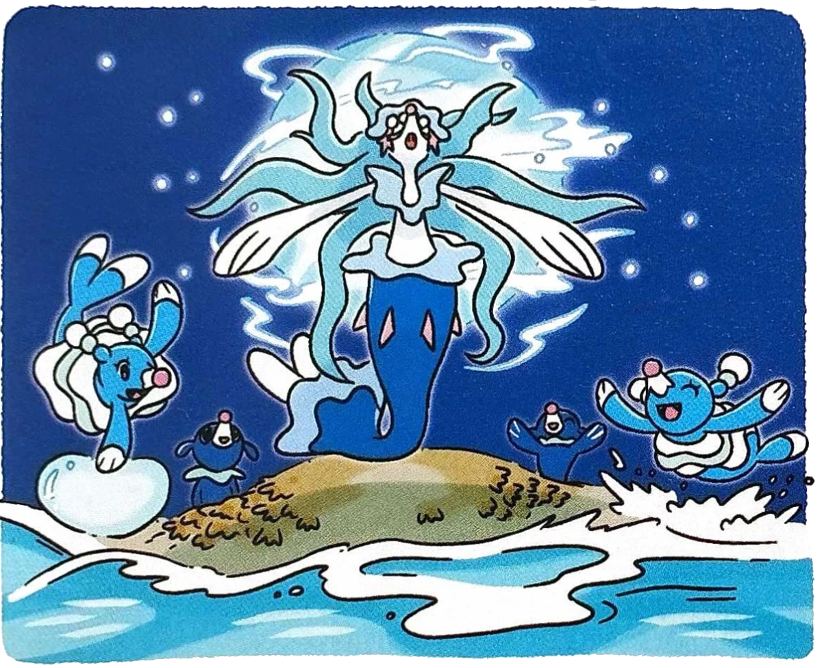 Ilustración de Primarina cantando