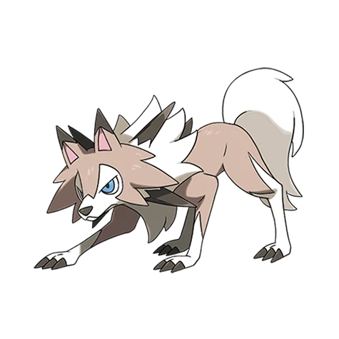Arte oficial de Lycanroc