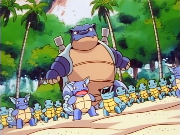 EP060 Blastoise, Wartortle y Squirtle